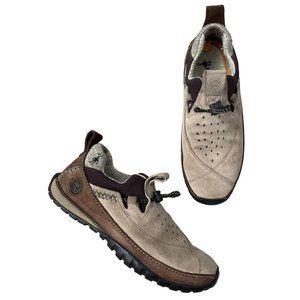 Timberland Smartwool Women's Power Lounger Tan Suede Leather Slip On Shoes‎ 6M
